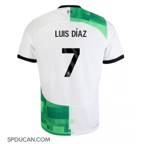 Muški Nogometni Dres Liverpool Luis Diaz #7 Gostujuci 2023-24 Kratak Rukav